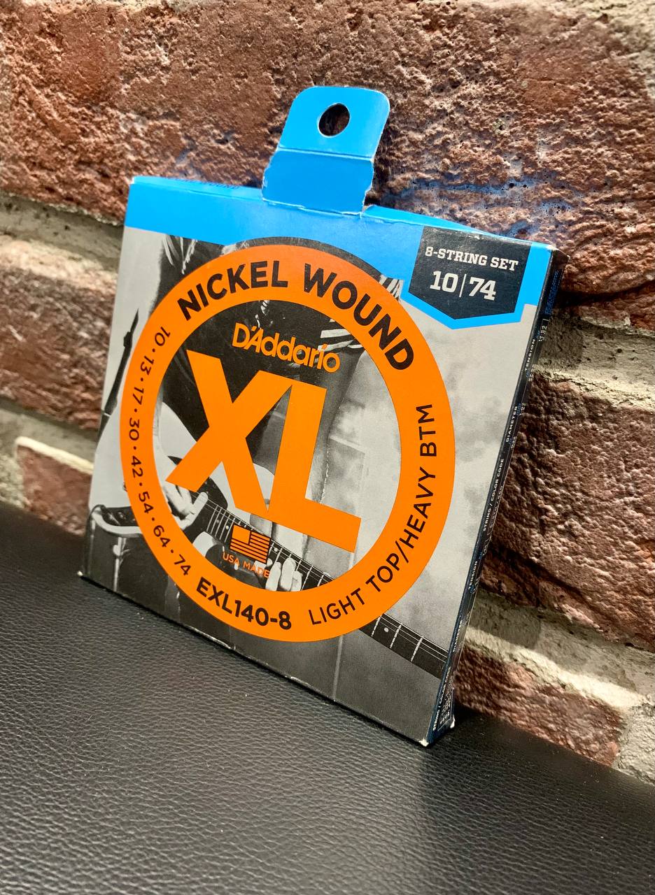 Струны для 8-ми Струнной Электрогитары D'Addario XL 10-74 (USA) - изображение 3