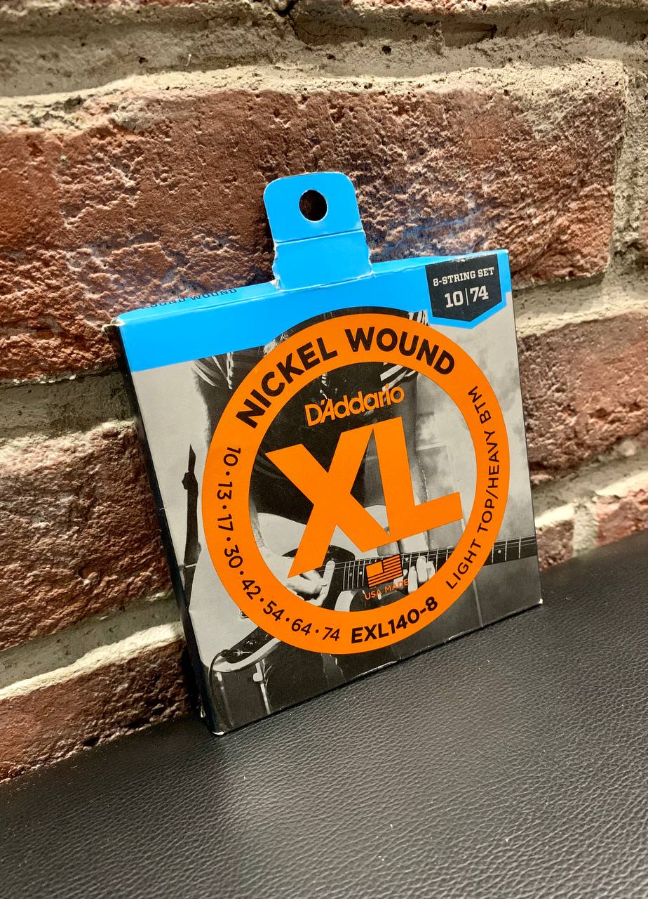 Струны для 8-ми Струнной Электрогитары D'Addario XL 10-74 (USA) - изображение 5
