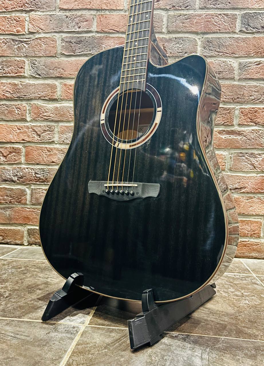 Акустическая Гитара Shinobi Black Dreadnought BKL из Махагони (аналог Yamaha) - изображение 2