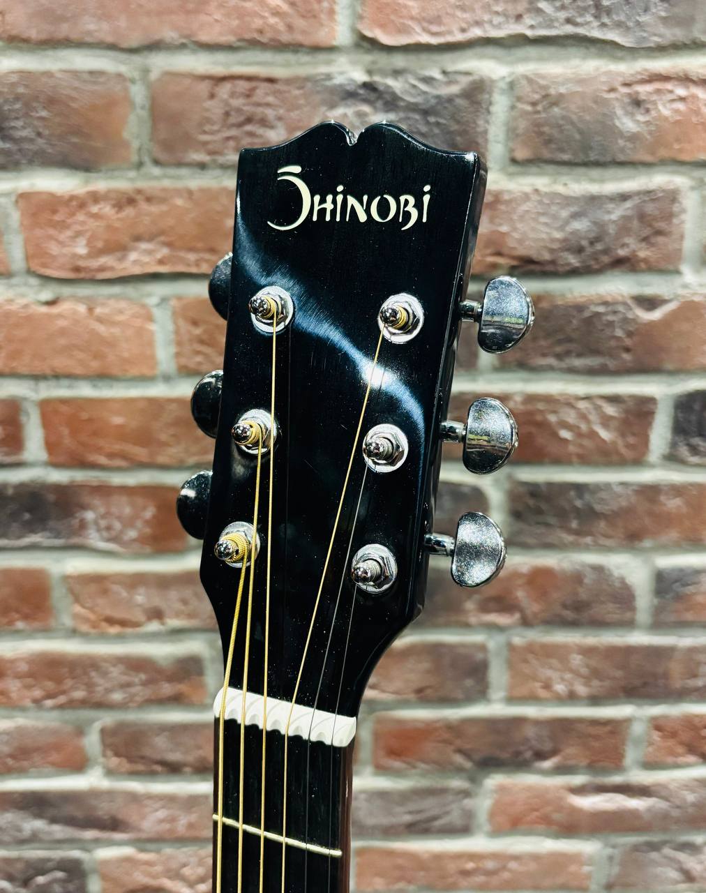 Акустическая Гитара Shinobi Black Dreadnought BKL из Махагони (аналог Yamaha) - изображение 7