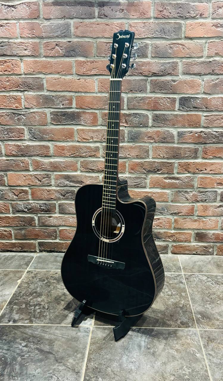 Акустическая Гитара Shinobi Black Dreadnought BKL из Махагони (аналог Yamaha) - изображение 9