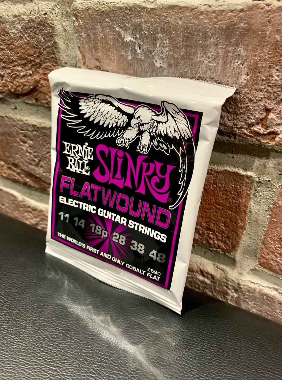 Cтруны для Электрогитары Ernie Ball Flatwound Power 11-48 (USA) - изображение 3