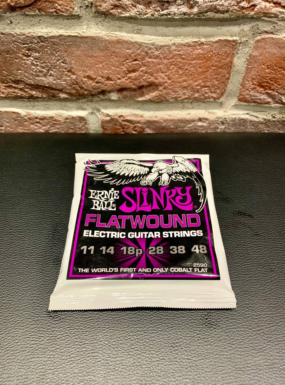Cтруны для Электрогитары Ernie Ball Flatwound Power 11-48 (USA) - изображение 8