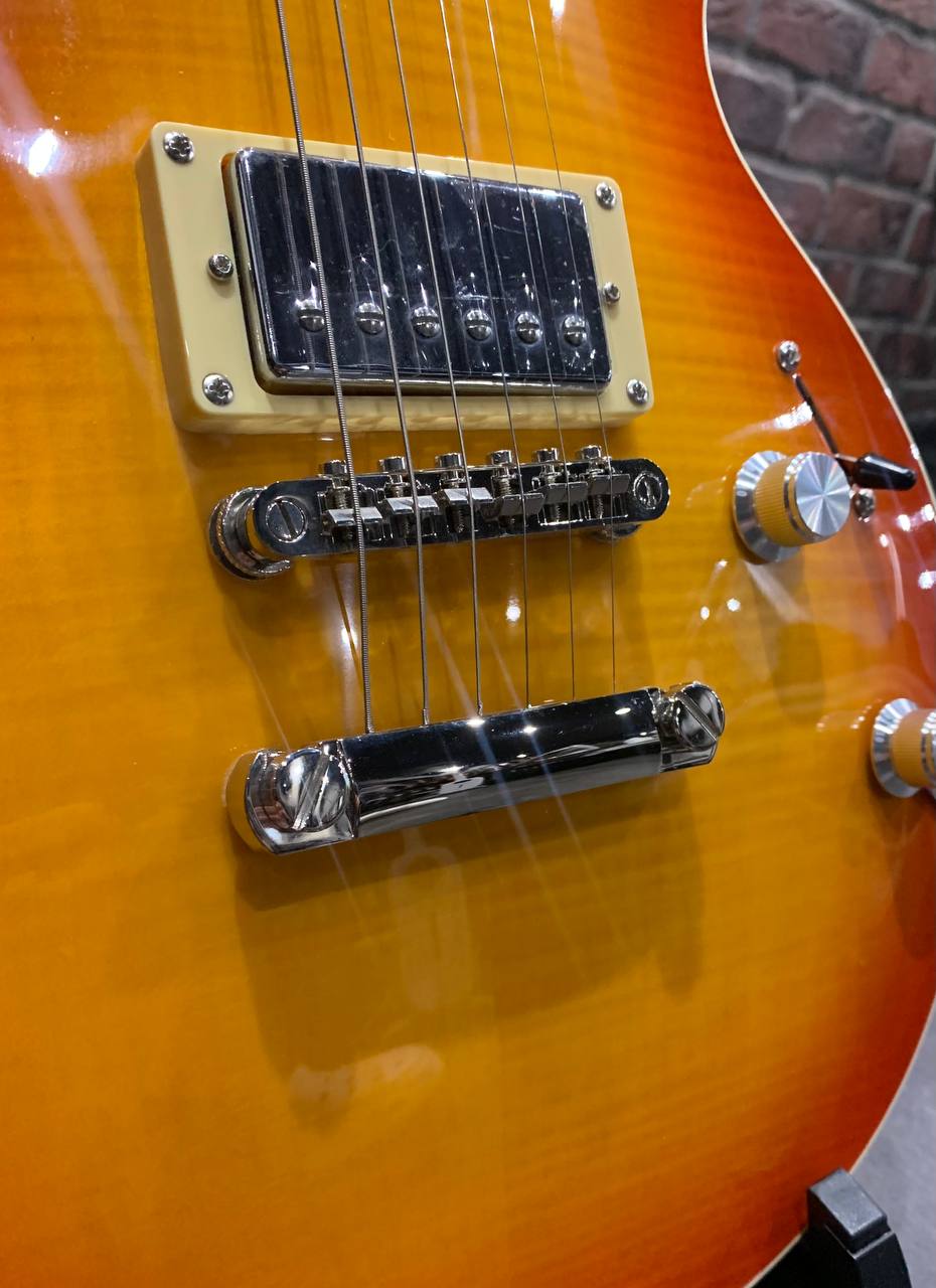 Электрогитара EART Guitar eglp-620 Lemon Yellow - изображение 4