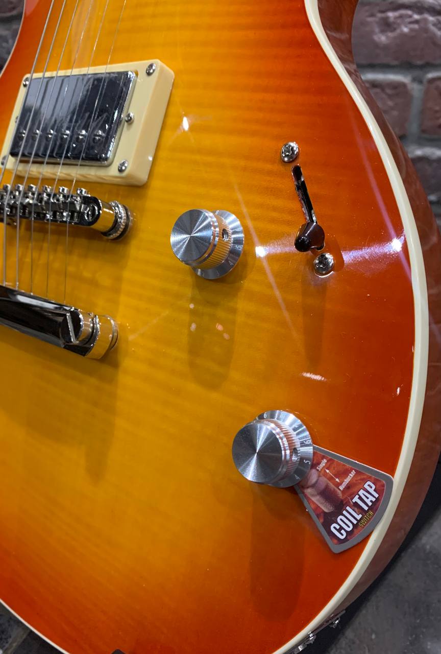 Электрогитара EART Guitar eglp-620 Lemon Yellow - изображение 5