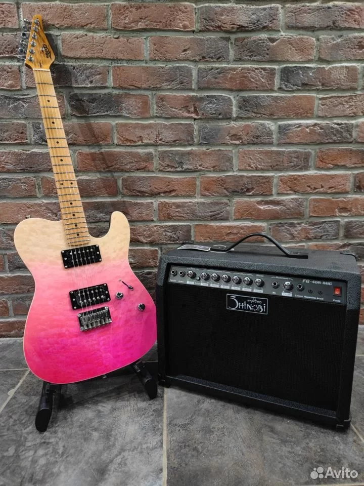 Электрогитара Jet Telecaster + Комбик с Эффектами
