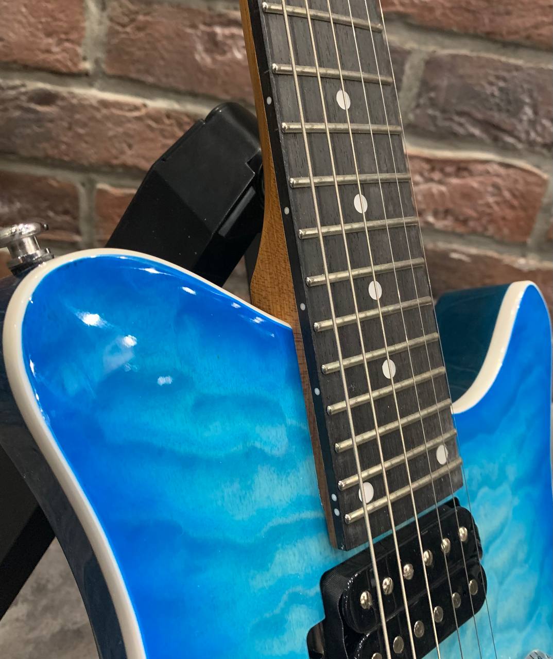 Электрогитара Travel Musicool HH Ocean Blue - изображение 6