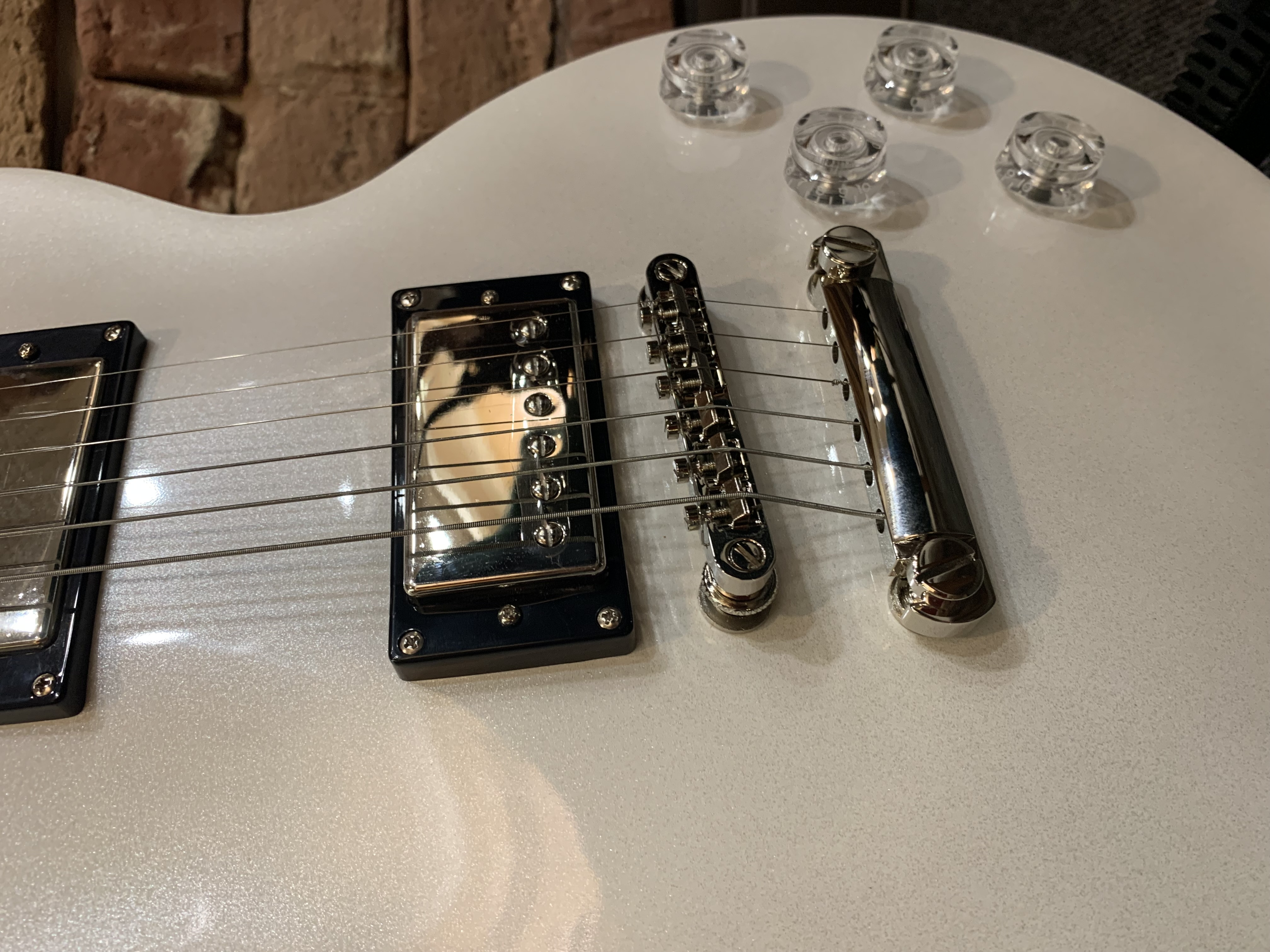Электрогитара Epiphone Les Paul Muse Pearl White - изображение 4