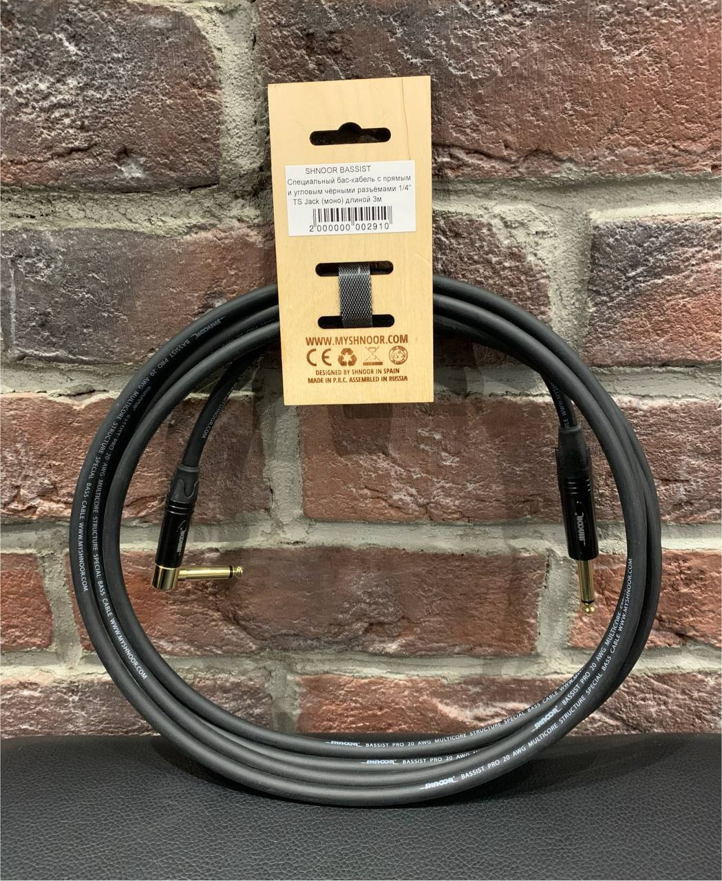 Кабель Инструментальный Shnoor Premium Jack-Jack 3m - изображение 2