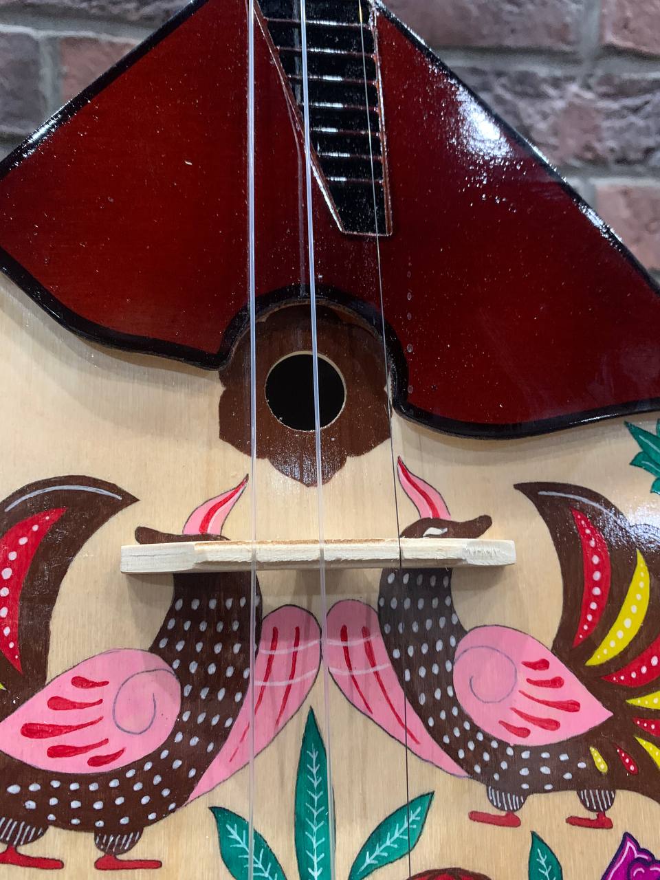Балалайка Прима Расписная (Птицы и Цветы) - изображение 5