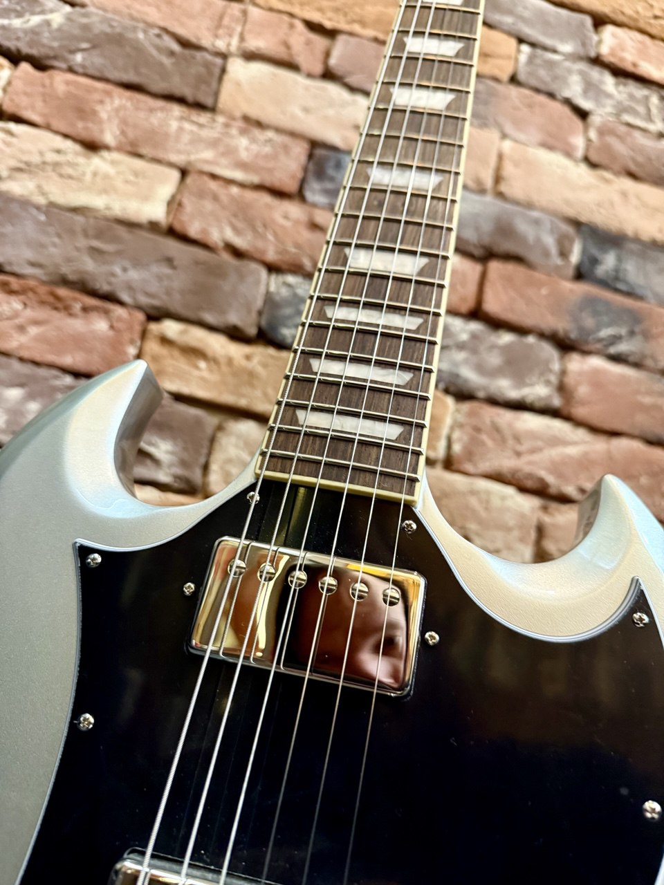 Электрогитара Epiphone SG Standard Silver Mist - изображение 5