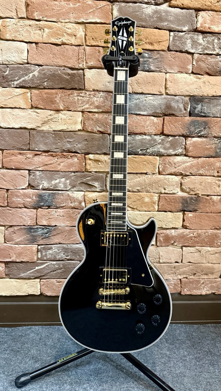 Электрогитара Epiphone Les Paul Custom Ebony - изображение 9