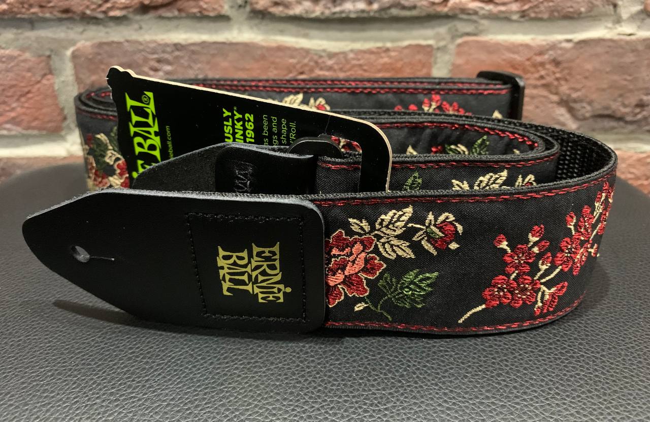 Ремень для Гитар Ernie Ball Red Rose (USA) - изображение 6