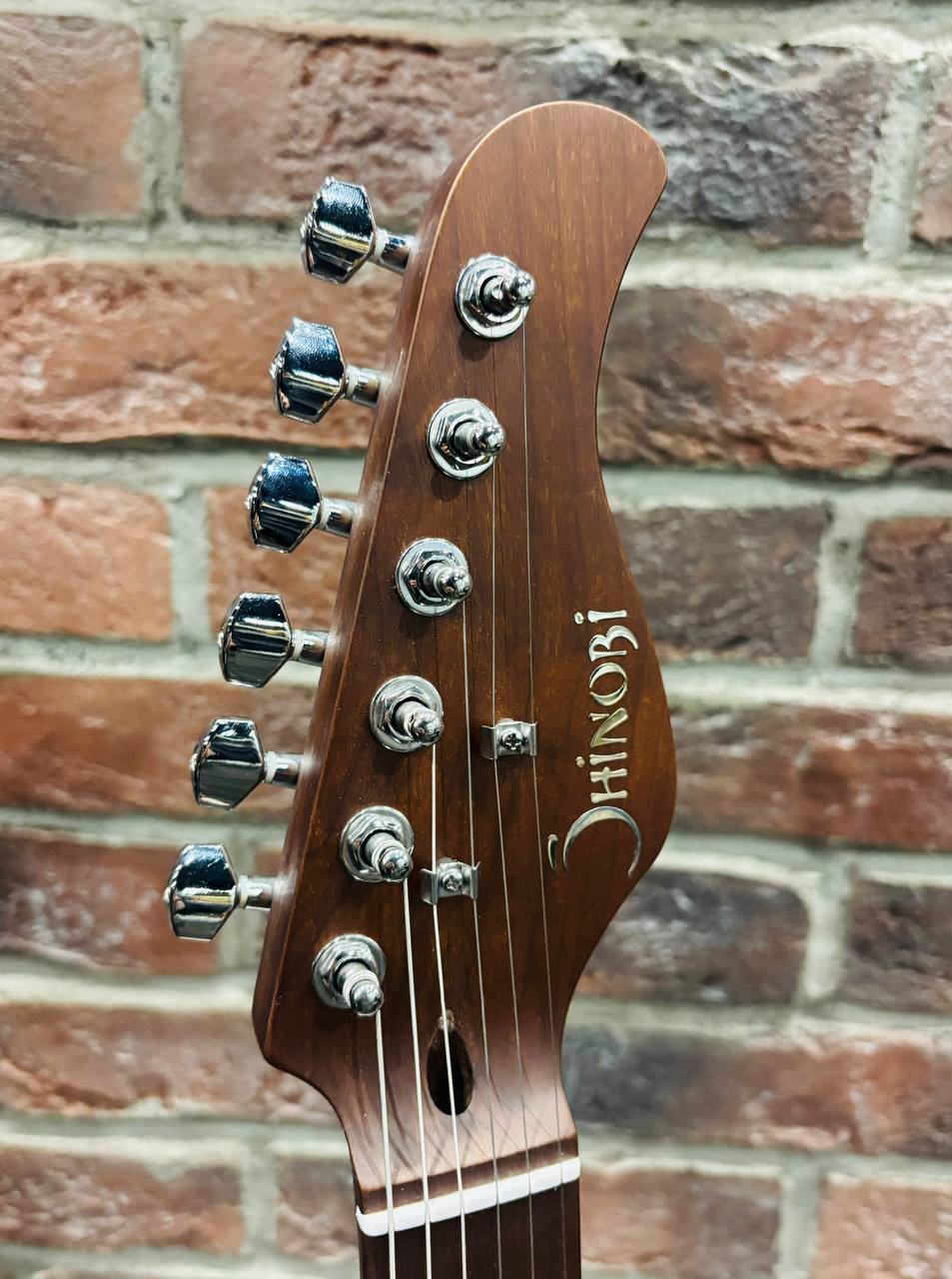 Электрогитара Shinobi HSS-WH (аналог Fender) (Корея) - изображение 8