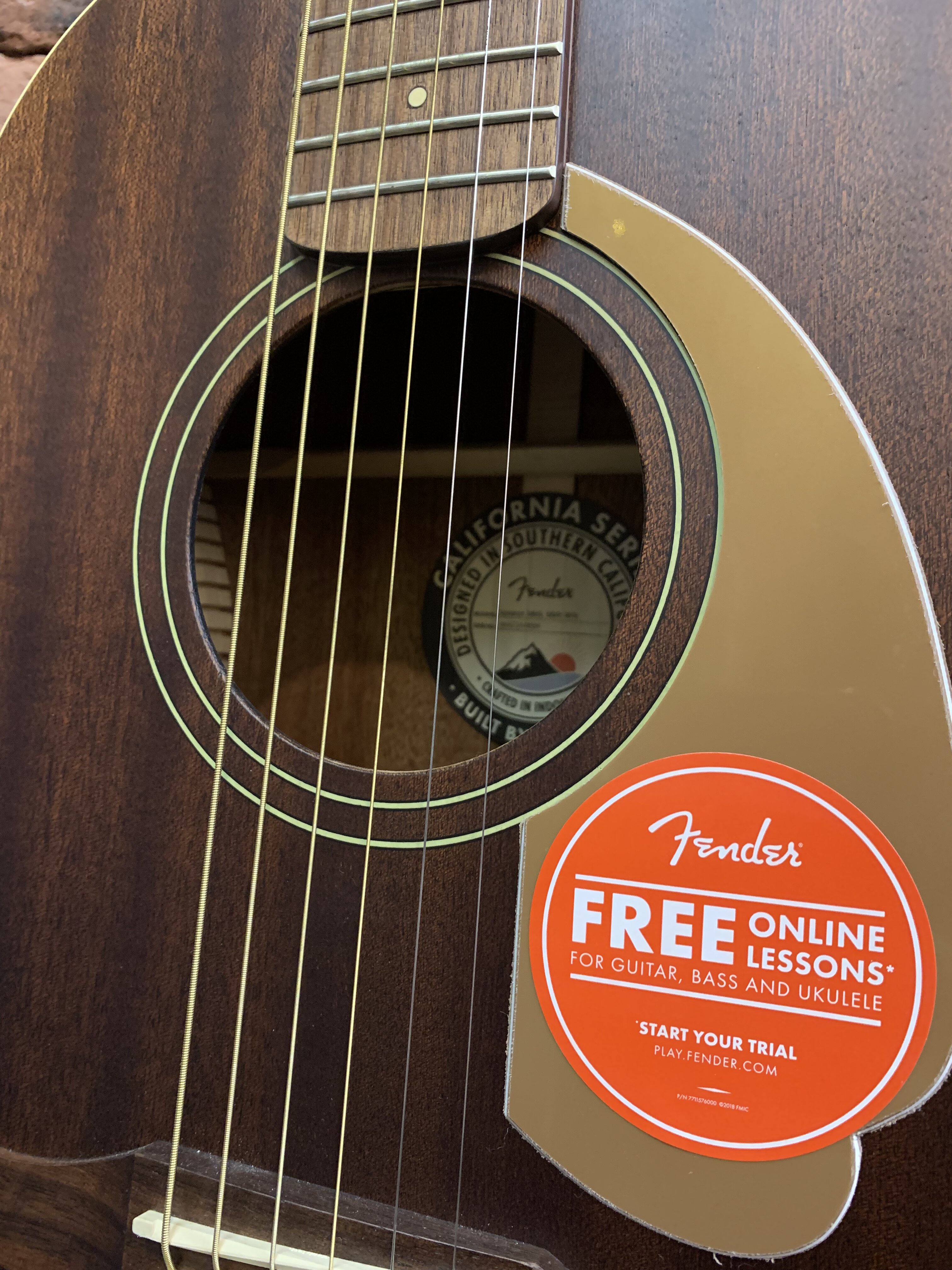 Акустическая Гитара Fender Sonoran Mini All Mahagony 3/4 - изображение 3