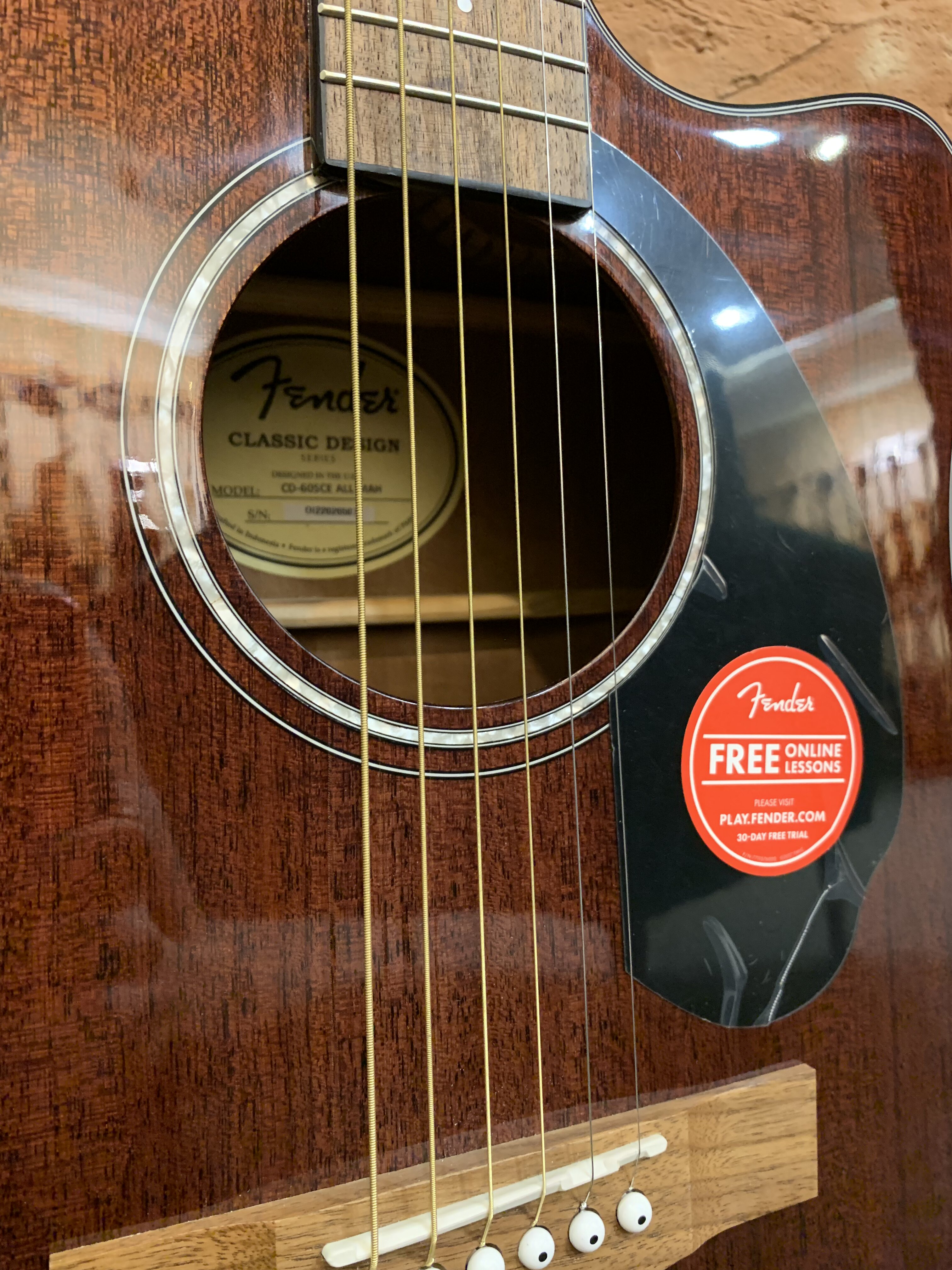 Электроакустическая Гитара Fender CD-60 SCE All Mahagony (Индонезия) - изображение 4