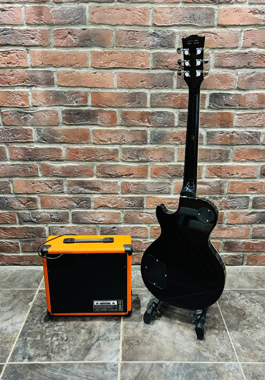 Электрогитара Les Paul BK Venom + Мощный Комбик с Перегрузом (комплект) - изображение 2
