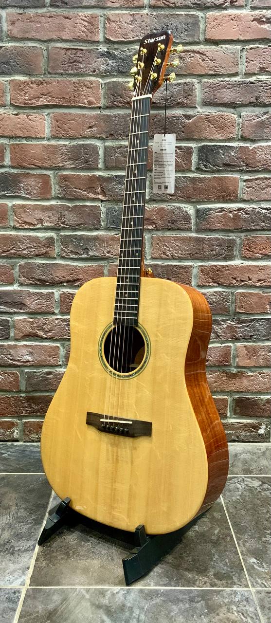 Электро-Акустическая Гитара StarSun Dreadnought NAT-EQ (Массив Ели) - изображение 10