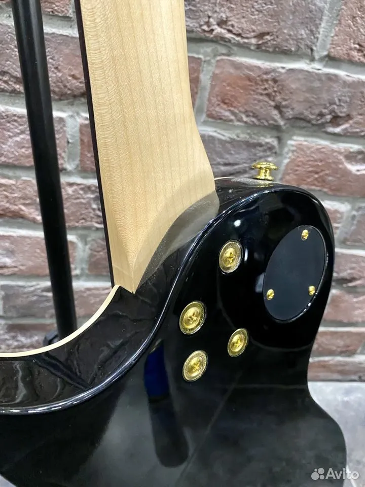 Электрогитара Vintage Les Paul Grey Gold Edition - изображение 5