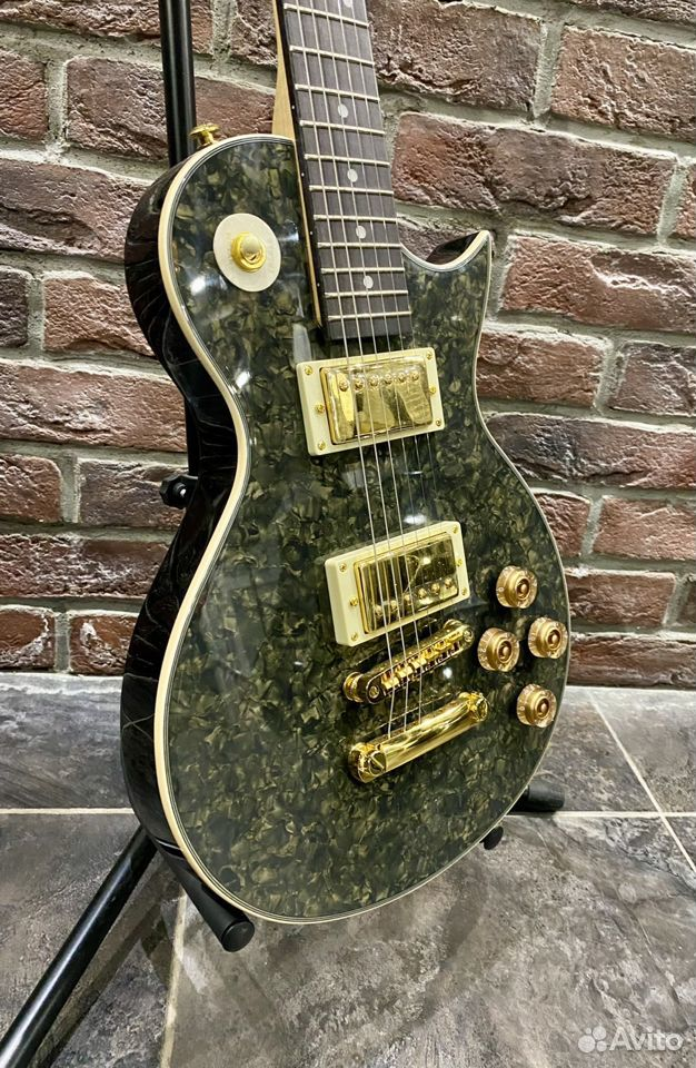 Электрогитара Vintage Les Paul Grey Gold Edition - изображение 8