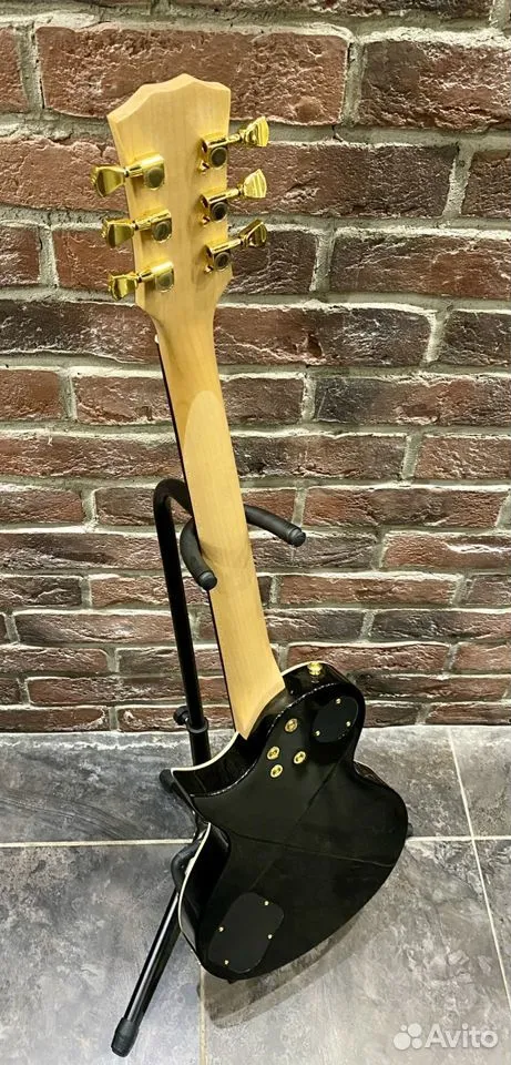 Электрогитара Vintage Les Paul Grey Gold Edition - изображение 9