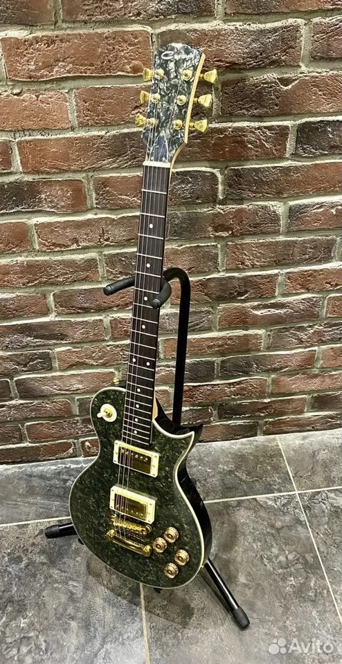Электрогитара Vintage Les Paul Grey Gold Edition - изображение 10
