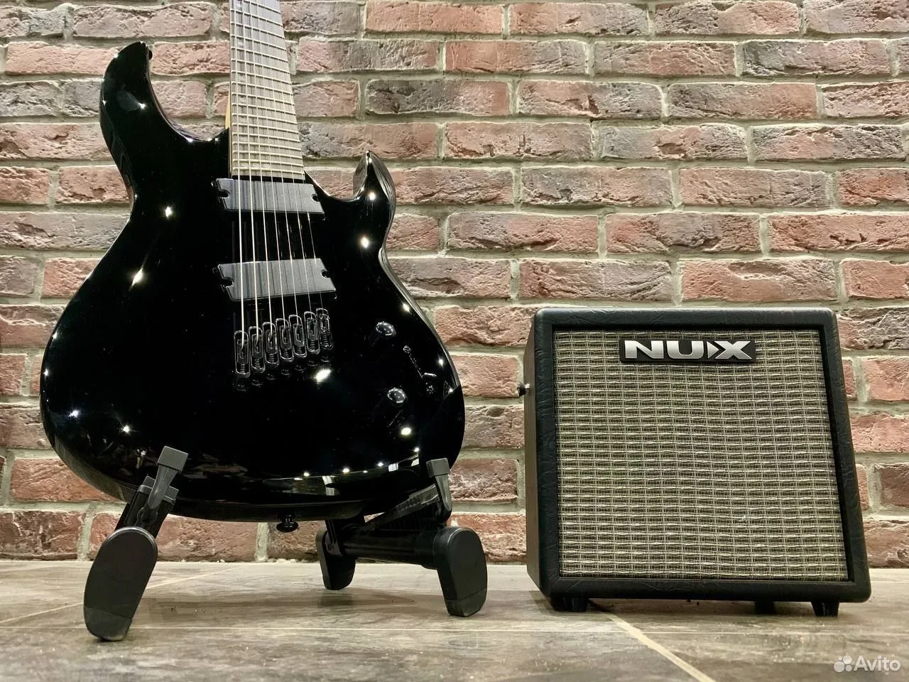 Электрогитара Harley Benton 7 cтрун + Nux Mark 2 (комплект) - изображение 8