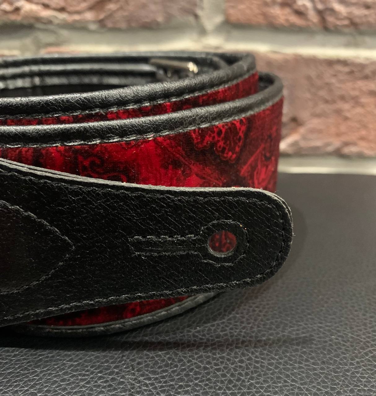 Ремень для Гитар Premium Paisley Velvet Red - изображение 5