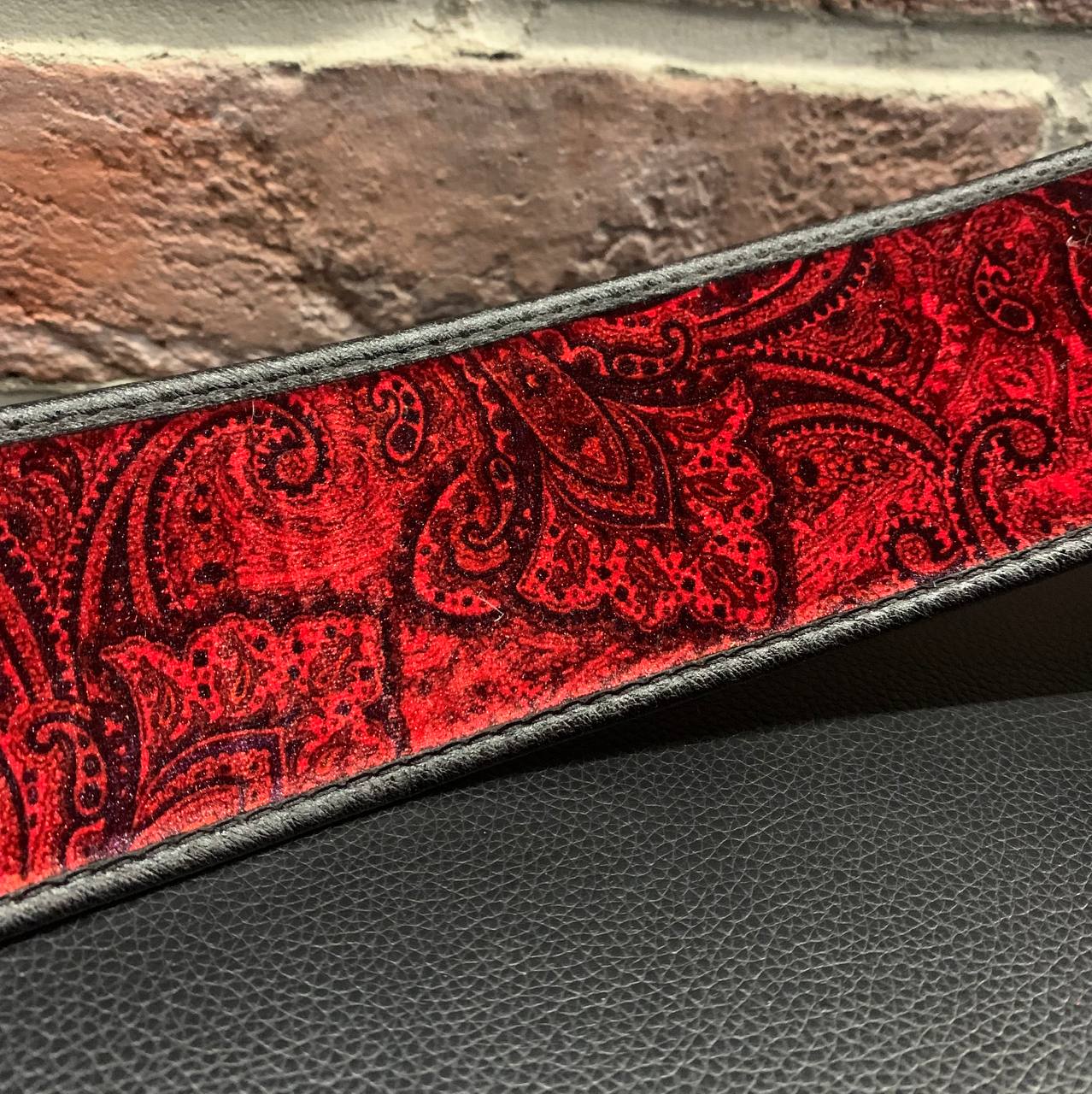 Ремень для Гитар Premium Paisley Velvet Red - изображение 7