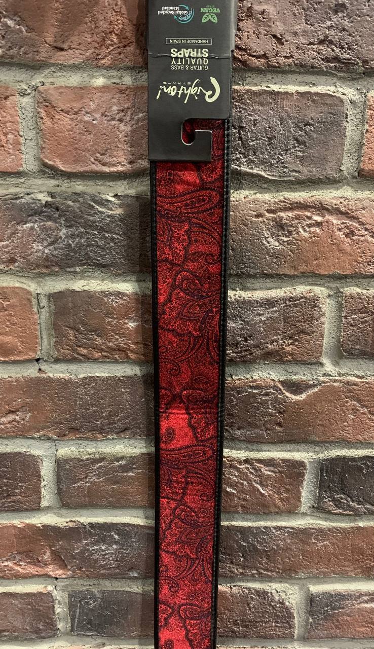 Ремень для Гитар Premium Paisley Velvet Red - изображение 10