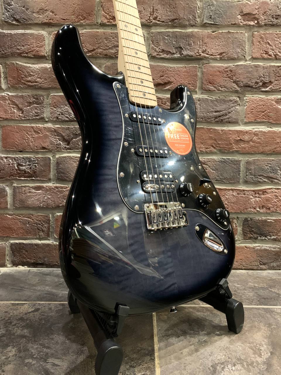 Электрогитара Fender Affinity MN Black Burst HSS - изображение 5