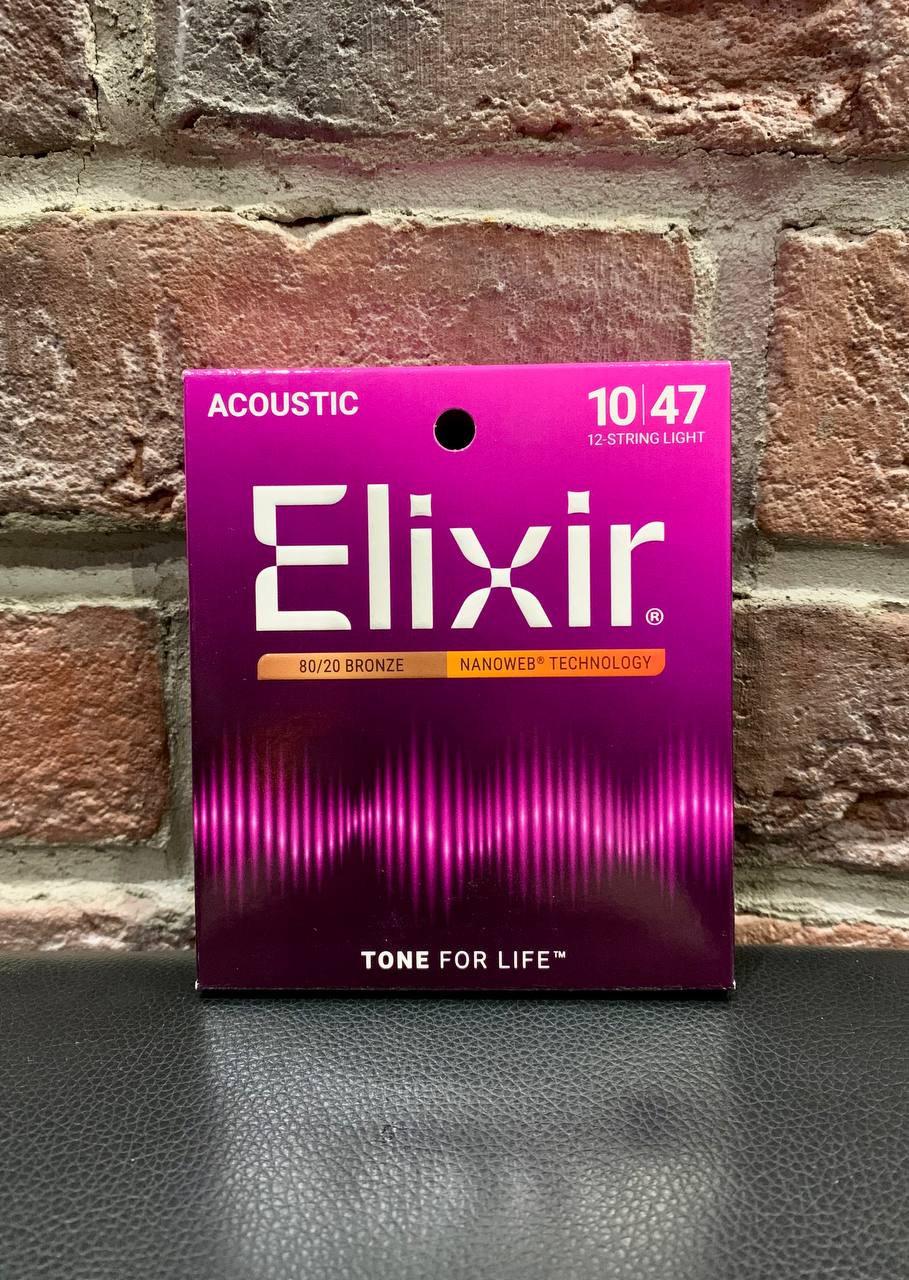 Струны для 12-ти Струнной Акустической Гитары Elixir 10-47 (USA)