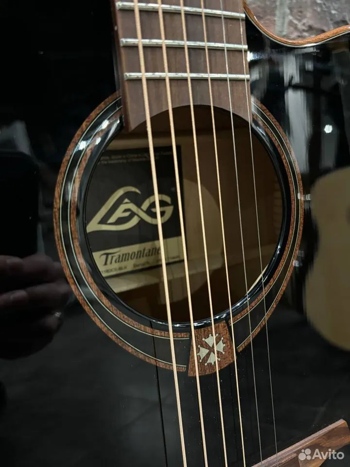 Электроакустическая Гитара LAG T-118D CE-BLK (Массив Красного Кедра) - изображение 4