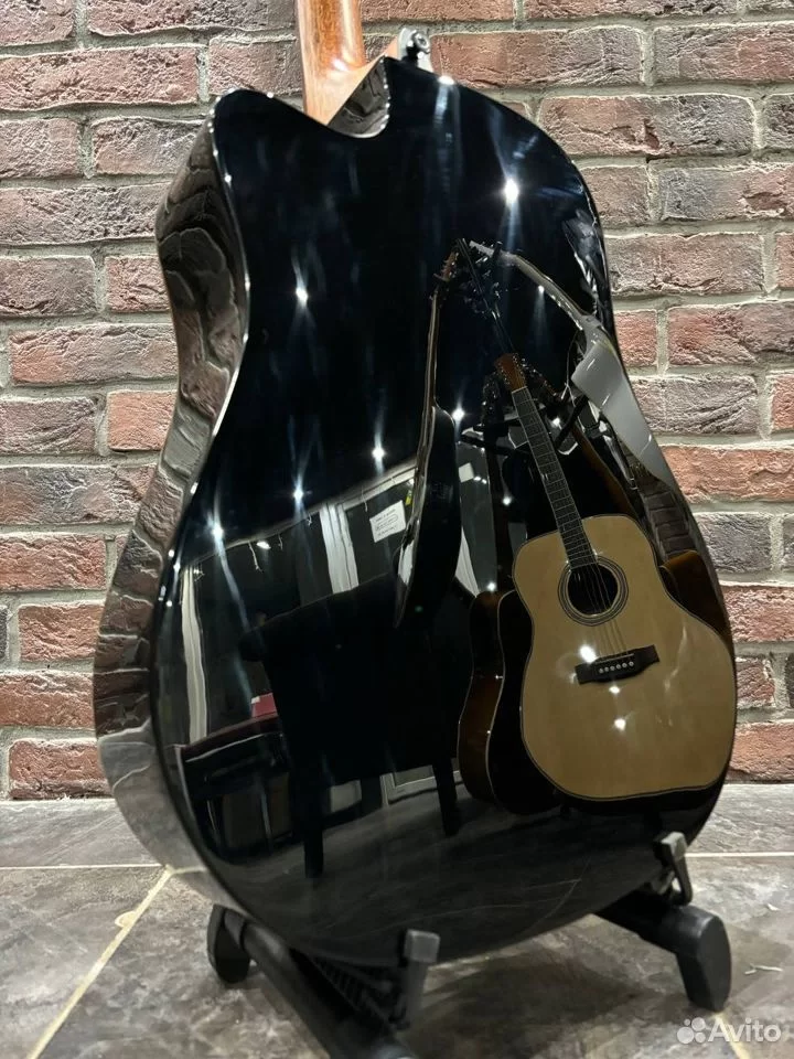 Электроакустическая Гитара LAG T-118D CE-BLK (Массив Красного Кедра) - изображение 2