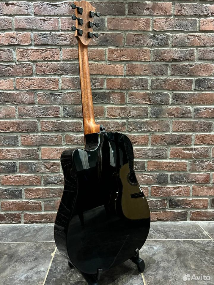 Электроакустическая Гитара LAG T-118D CE-BLK (Массив Красного Кедра) - изображение 10