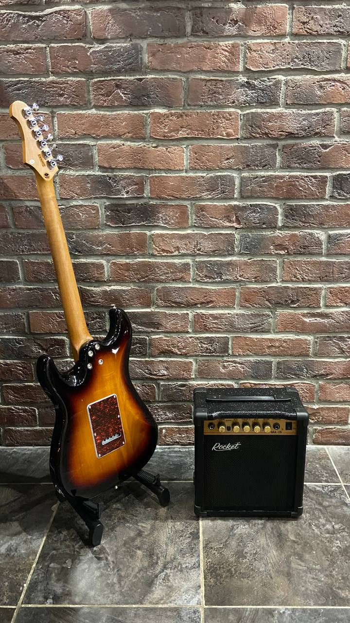 Электрогитара Jet Vintage HSS + Комбик 15 ват (полный комплект) - изображение 2
