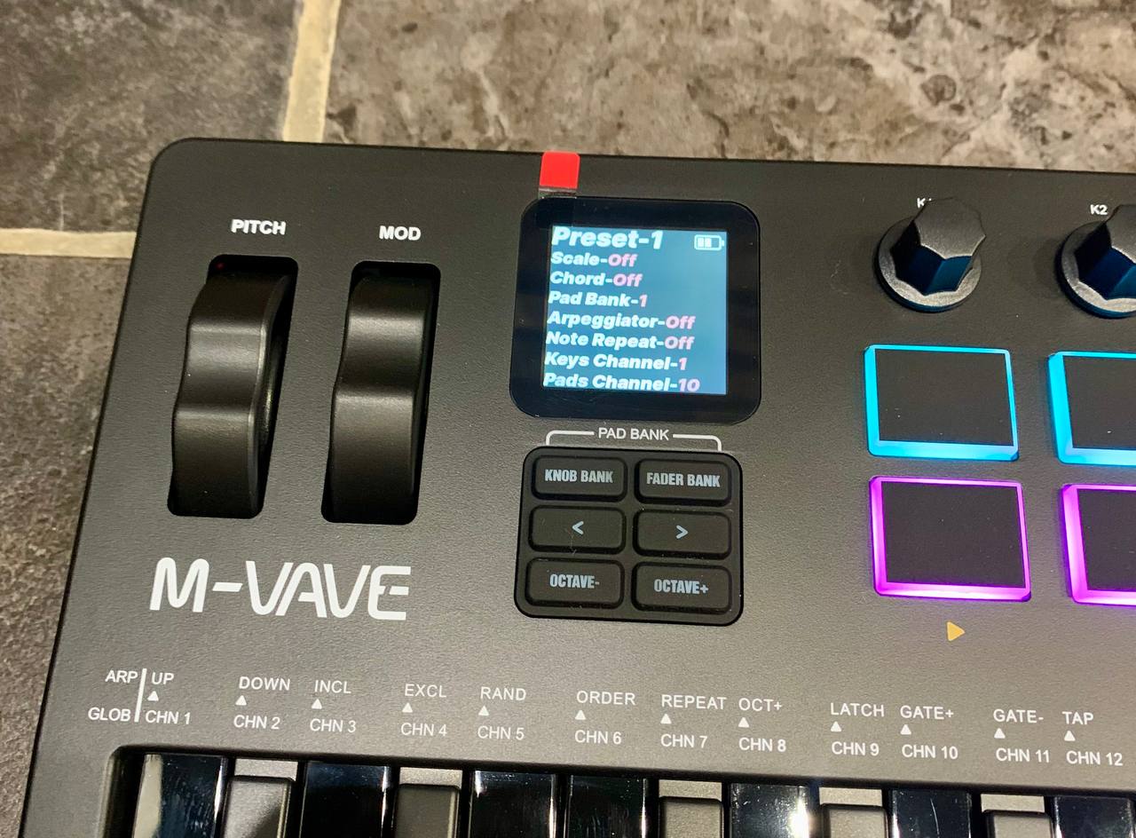 Миди Клавиатура M-Vave Black Edition Pro (37 Клавиш) - изображение 5
