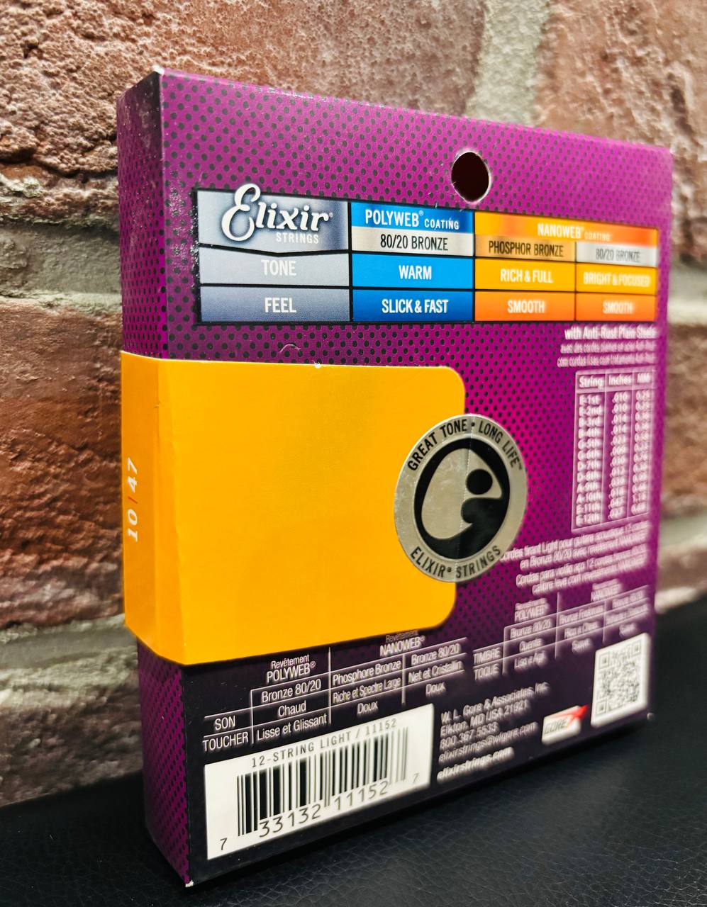 Струны для 12-ти Струнной Гитары Elixir 10-47 (Оригинал) - изображение 4