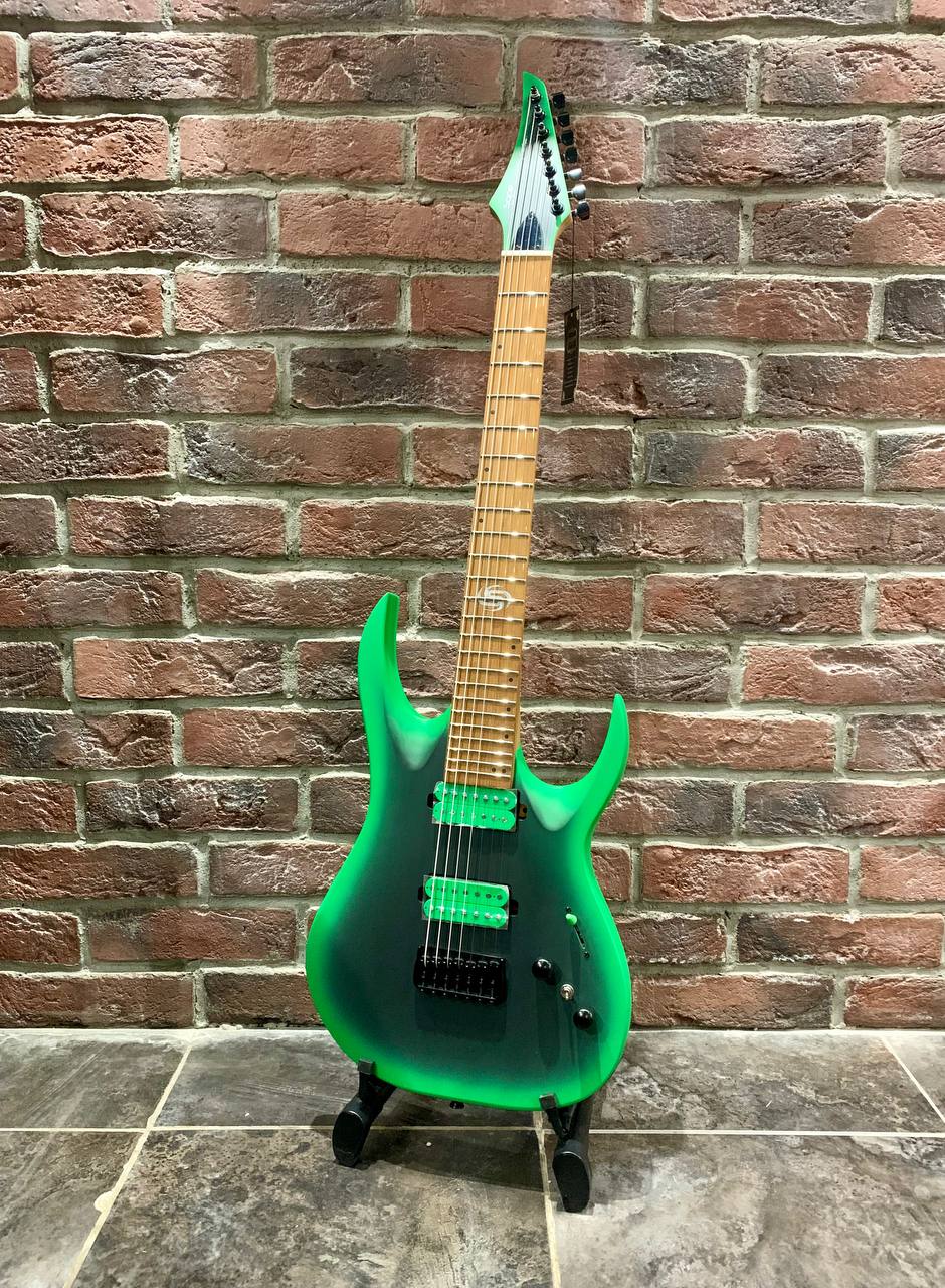 Электрогитара Sqoe Neon Green HH (7 струн) - изображение 9