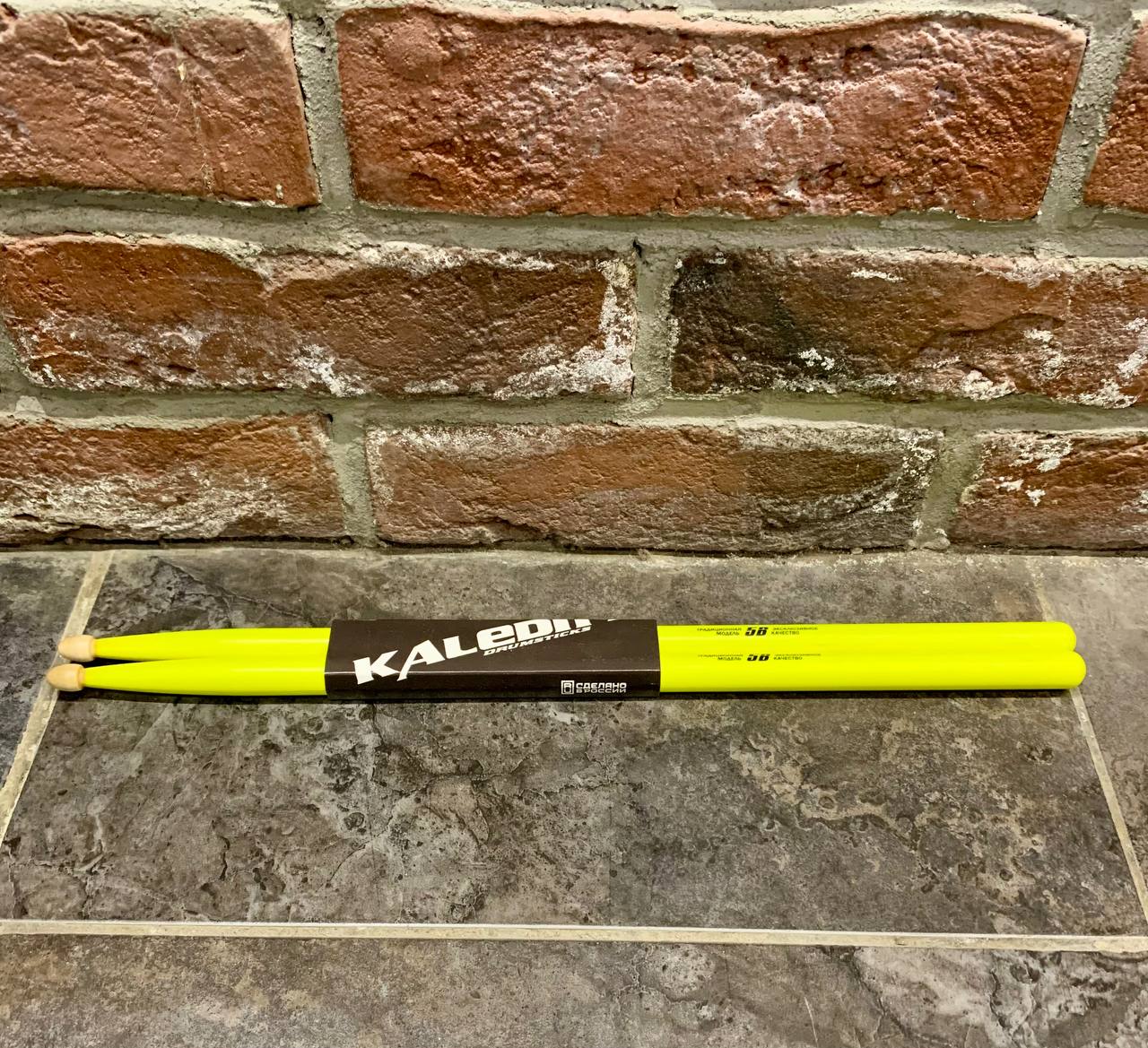 Барабанные Палочки Флуоресцентные из Граба Kaledin 5B Yellow - изображение 2