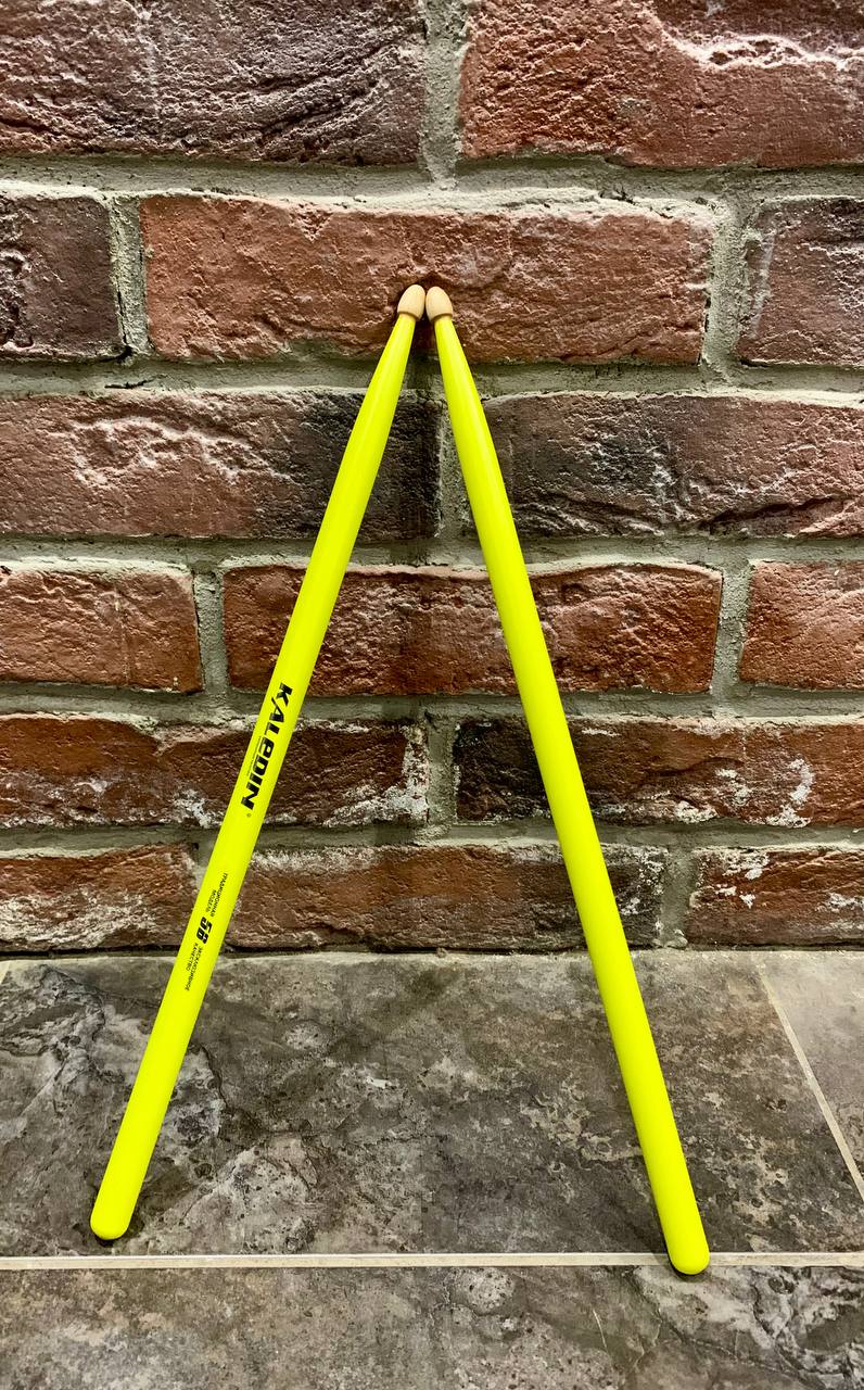 Барабанные Палочки Флуоресцентные из Граба Kaledin 5B Yellow - изображение 9