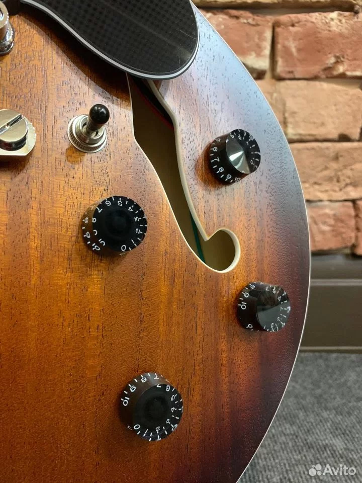 Электрогитара EART Guitars E-335 Tobacco - изображение 5