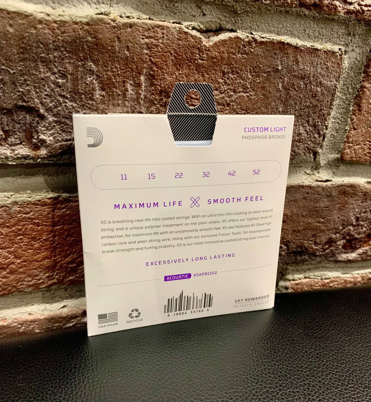 Струны для Акустической Гитары D'Addario XS 11-52 (USA) - изображение 4