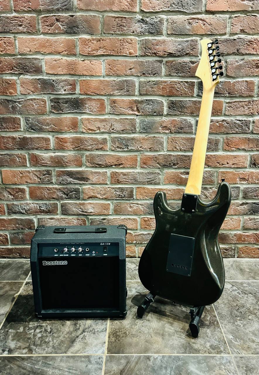 Электрогитара Stratocaster HSS + Мощный Комбик с Перегрузом (комплект) - изображение 2
