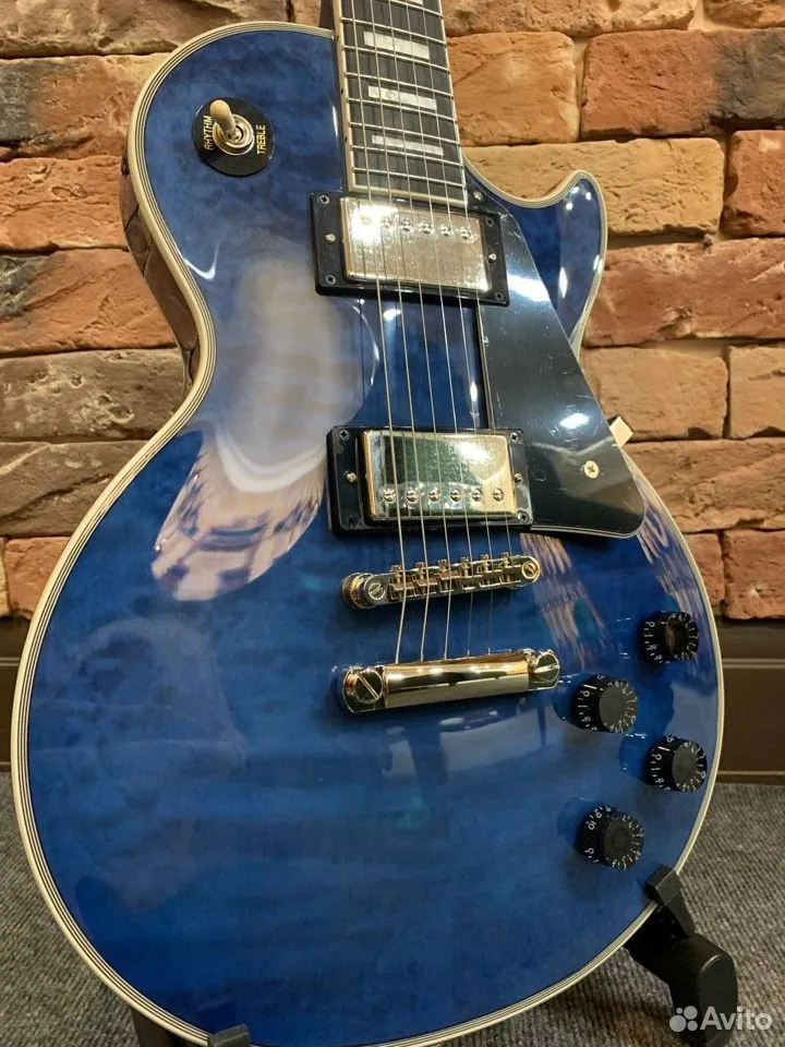 Электрогитара Epiphone Les Paul Custom Quilt Viper - изображение 5