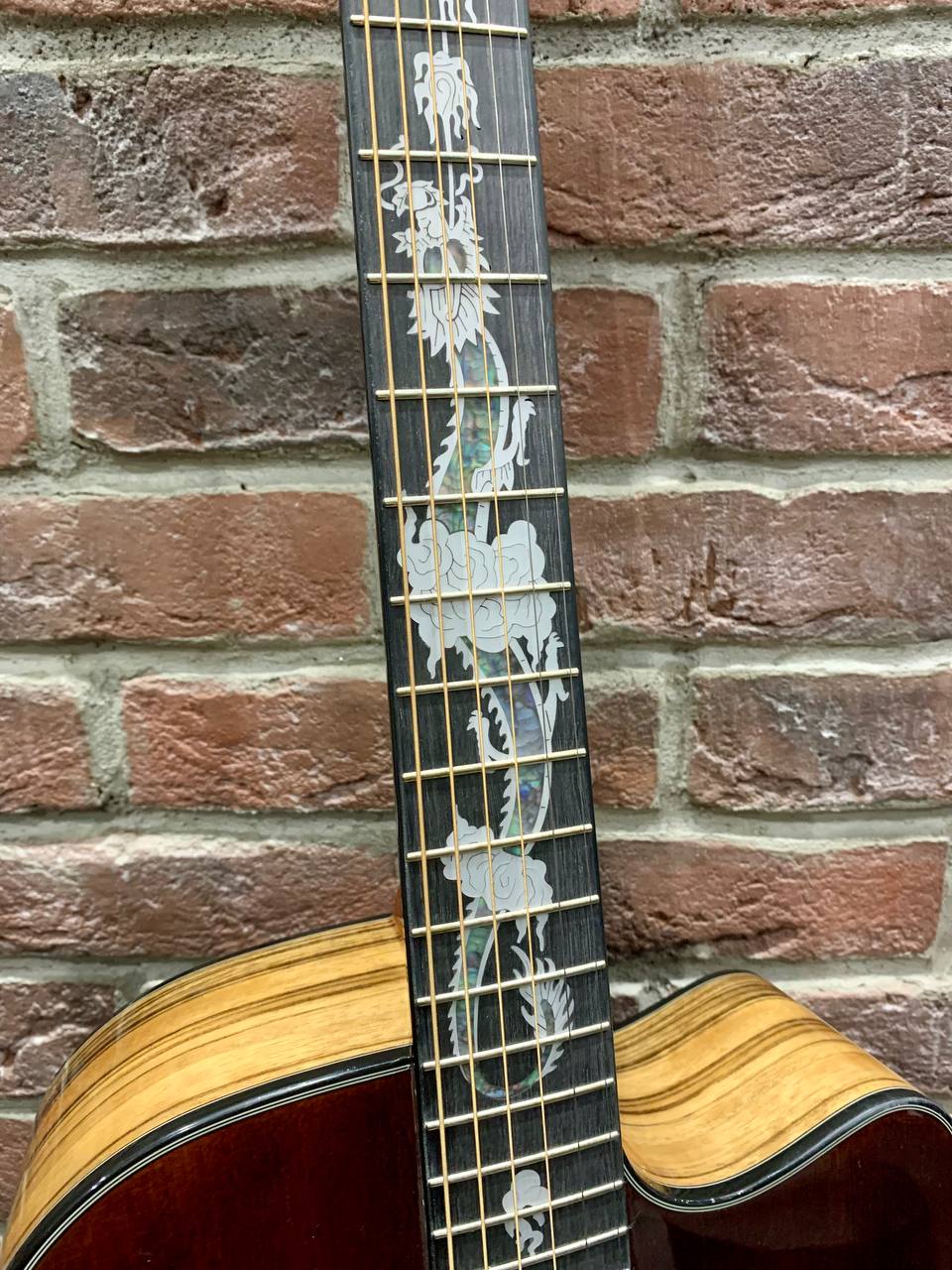 Электроакустическая Гитара Kaspai с Fishman (Массив Ели) - изображение 7