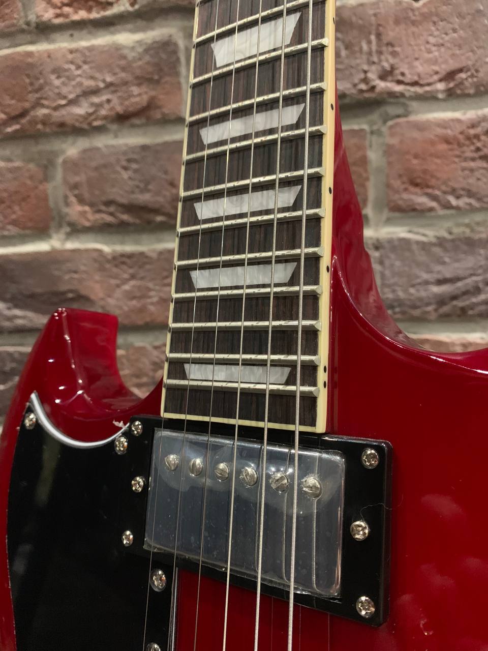 Леворукая Электрогитара Harley Benton LF-SG Red - изображение 3