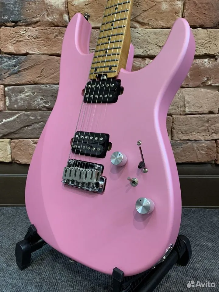 Электрогитара EART Guitar DMX-10 Pink - изображение 3