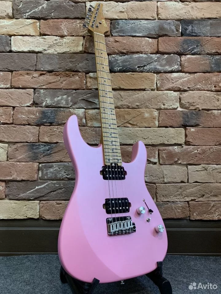 Электрогитара EART Guitar DMX-10 Pink - изображение 9