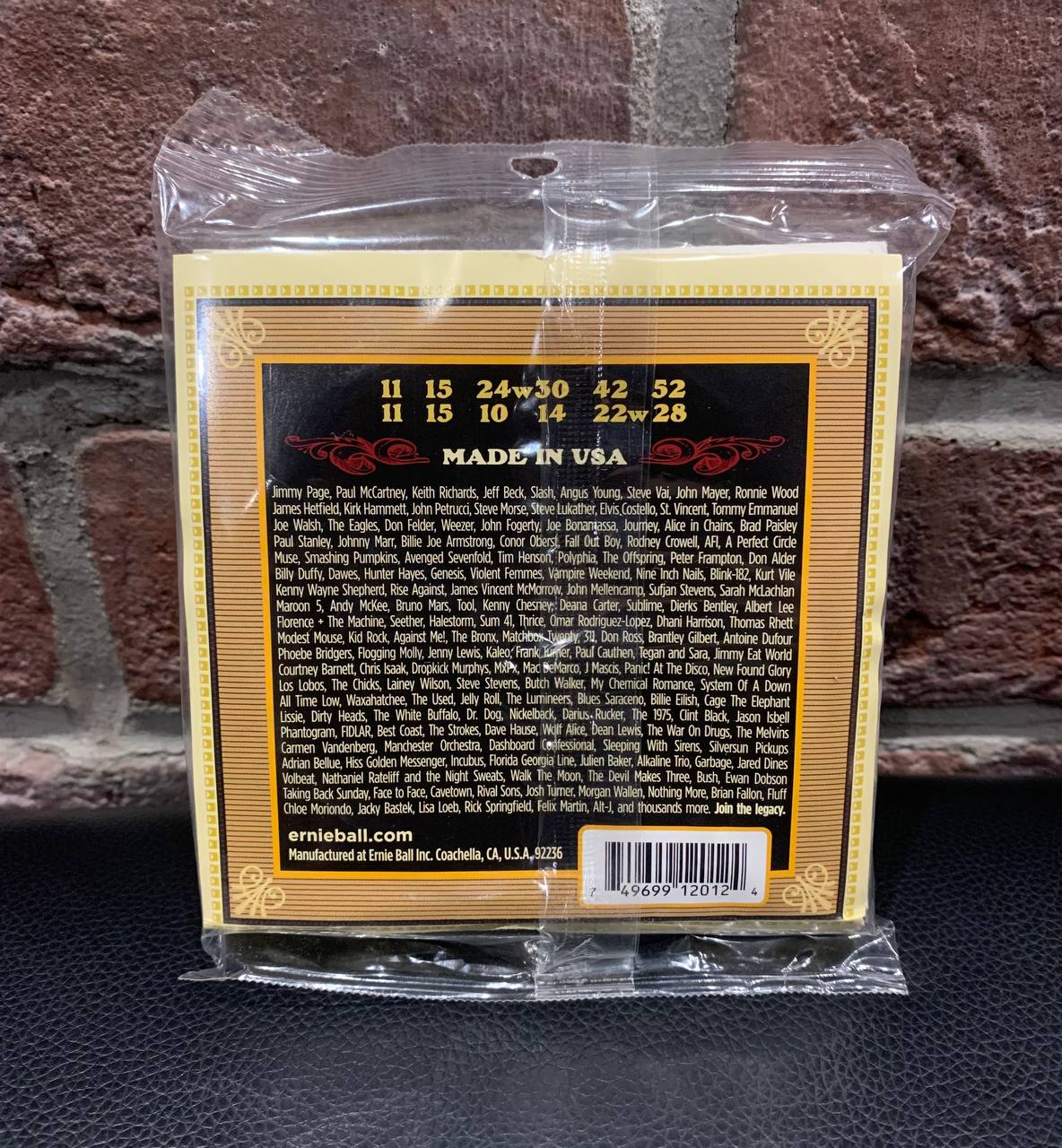 Cтруны для 12-ти Струнной Акустической Гитары Ernie Ball 11-52 (USA) - изображение 2